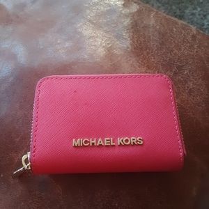 Hot pink Michael Kors wallet